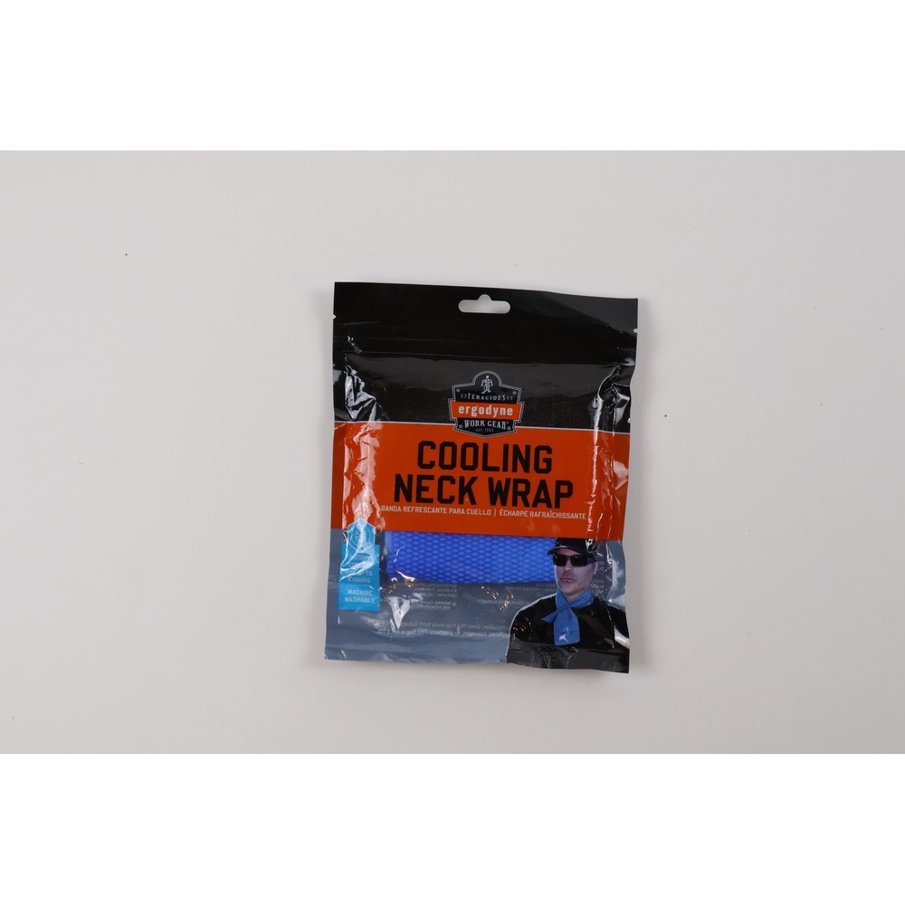 Ergodyne Cooling Neck Wrap Chill-Its 6603 Blue Solid One Size NWT